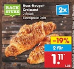 Nuss-Nougat-Croissant im Netto Marken-Discount Prospekt Nuss-Nougat-Croissant von im aktuellen Netto Marken-Discount Prospekt für 0,69 €