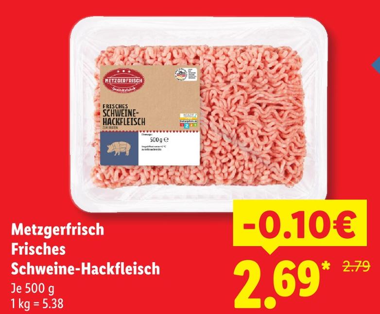 Frisches Schweine-Hackfleisch
