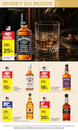 Prix et réduction Jack Daniel's dans le prospectus Carrefour en cours Offre Jack Daniel's dans le catalogue Carrefour du moment à la page 11