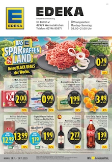 EDEKA Wermelskirchen Prospekt der aktuellen Woche, gültig von 24.11.2025 bis 29.11.2025 Aktueller EDEKA Wermelskirchen Prospekt "Aktuelle Angebote" mit 24 Seiten