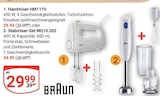 Handmixer HM1110 oder Stabmixer-Set MQ10.202 von Braun im aktuellen GLOBUS Prospekt für 29,99 €