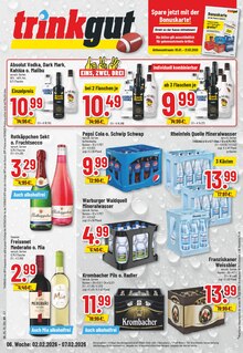 Cola im aktuellen Trinkgut Prospekt (Lippstadt) Cola im Trinkgut Prospekt "Aktuelle Angebote" mit 10 Seiten (Lippstadt)