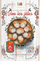 Catalogue Supermarchés Bi1 en cours à Entrains-sur-Nohain et alentours, Vive les fêtes, 12 pages, 27/11/2024 - 02/12/2024