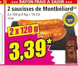 Promo 2 saucisses de Montbéliard à 3,39 € dans le catalogue Norma à Besançon