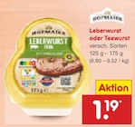 Leberwurst Angebote von Hofmaier bei Netto Marken-Discount Solingen für 1,19 €
