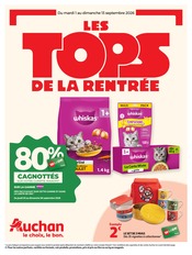 Prospectus Auchan Hypermarché "LES TOPS DE LA RENTRÉE" en cours à Villenave-d'Ornon, Page 1 Catalogue Auchan Hypermarché en cours à Villenave-d'Ornon, "LES TOPS DE LA RENTRÉE", Page 1