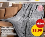 Jacquard-Sherpa-Kuscheldecke im Penny Prospekt Jacquard-Sherpa-Kuscheldecke von HOME IDEAS Living im aktuellen Penny Prospekt für 15,99 €