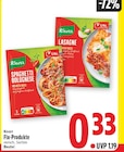 Spaghetti Bolognese von Knorr für 0,33 € bei E center im Angebot Spaghetti Bolognese von Knorr im aktuellen E center Prospekt