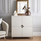 Buffet 4 portes creme en promo chez B&M Buffet 4 portes creme dans le catalogue B&M