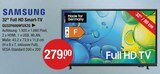 32" Full HD Smart-TV im Angebot bei V-Markt in Augsburg 32" Full HD Smart-TV Angebote von Samsung bei V-Markt Augsburg für 279,00 €