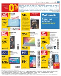 Prix et réduction Asus dans le prospectus Carrefour en cours Offre Asus dans le catalogue Carrefour du moment à la page 47