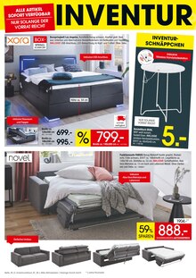 Bett im aktuellen Zurbrüggen Prospekt (Oldenburg) Bett im Zurbrüggen Prospekt "GROSSER INVENTURVERKAUF WEGEN SORTIMENTSWECHSEL" mit 28 Seiten (Oldenburg)