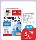 Omega-3 Seefischöl 1000 von Doppelherz im aktuellen budni Prospekt