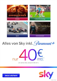 Aktueller Sky Prospekt, "Alles von Sky inkl. Paramount+", mit Angeboten der Woche, gültig von 04.04.2024 bis 04.04.2024