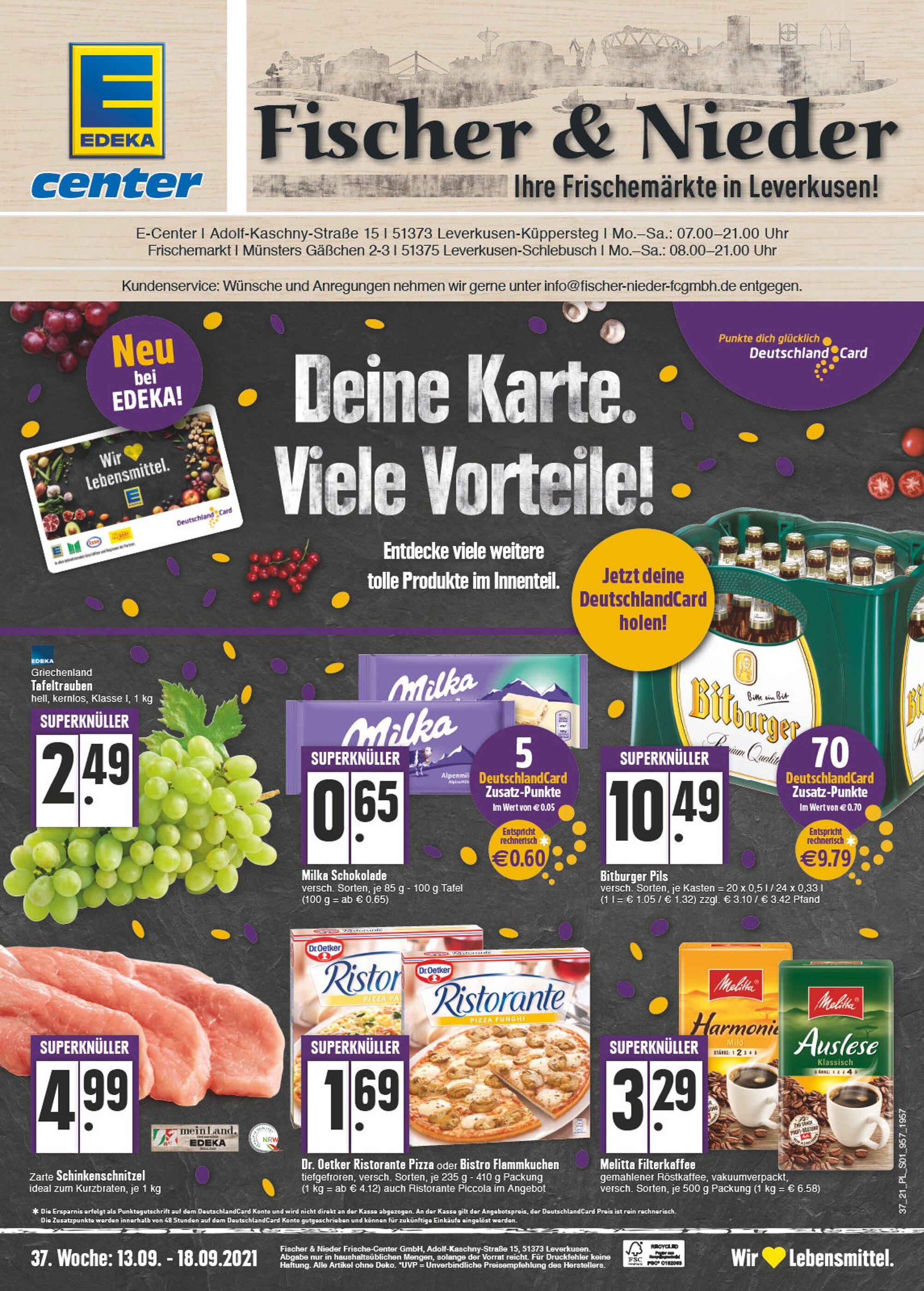 E center Prospekt für Leverkusen mit 24 Seiten E center Prospekt für Leverkusen: "Aktuelle Angebote", 24 Seiten, 13.09.2021 - 18.09.2021