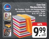Clever Clean Mikrofasertücher-Set Angebot in Schnelldorf Clever Clean Mikrofasertücher-Set im aktuellen Prospekt bei EDEKA in Schnelldorf