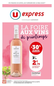 Prospectus U Express en cours, "LA FOIRE AUX VINS de printemps", page 1 sur 20