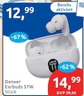 Earbuds 57W Angebote von Denver bei budni Buchholz für 12,99 €