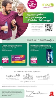 mea - meine apotheke Prospekt Unsere April-Angebote mit 4 Seiten