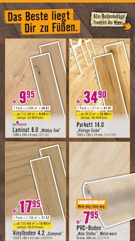 Laminat im Hornbach Prospekt "Dir ist vieles Latte. Nur nicht Dein Garten." mit 33 Seiten (Bochum)