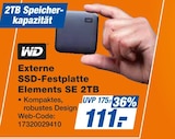expert Wethau - Externe SSD-Festplatte Elements SE 2TB Angebot im Prospekt Externe SSD-Festplatte Elements SE 2TB bei expert im Wethau Prospekt für 111,00 €