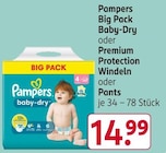 Baby-Dry oder Premium Protection Windeln oder Pants bei Rossmann im Eutin Prospekt für 14,99 €