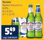 Getränkewelt Dorsten - Nastro Azzurro 0,0% Angebot im Prospekt Nastro Azzurro 0,0% bei Getränkewelt im Dorsten Prospekt für 5,49 €