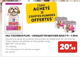 Croquettes Mature Adult 7+ - 1,5kg - Hill's Science Plan en promo chez Animalis Croquettes Mature Adult 7+ - 1,5kg - Hill's Science Plan dans le catalogue Animalis