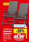 Aluminium-Klappsessel Angebote von LIVARNO home bei Lidl Eberswalde für 49,99 €