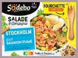 Salade & compagnie stockholm pâtes œufs, crudités et tartare de saumon - Sodebo en promo chez Intermarché Salade & compagnie stockholm pâtes œufs, crudités et tartare de saumon - Sodebo dans le catalogue Intermarché