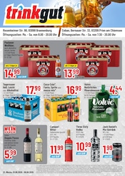 Trinkgut Discounter Prospekt der aktuellen Woche mit 4 Seiten, gültig von 01.06.2026 bis 06.06.2026, in Rosenheim und Umgebung Aktueller Trinkgut Discounter Prospekt in Rosenheim und Umgebung, "Aktuelle Angebote" mit 4 Seiten, 01.06.2026 - 06.06.2026