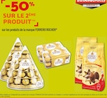 -50% sur le 2ème produit sur les produits de la marque ferrero rocher - FERRERO ROCHER en promo chez Netto Brest