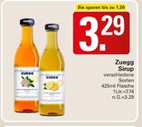 Sirup Angebote von Zuegg bei WEZ Bad Oeynhausen für 3,29 €