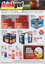 Trinkgut Discounter Prospekt der aktuellen Woche mit 4 Seiten, gültig von 08.06.2026 bis 13.06.2026, in Thannhausen und Umgebung Aktueller Trinkgut Discounter Prospekt in Thannhausen und Umgebung, "Aktuelle Angebote" mit 4 Seiten, 08.06.2026 - 13.06.2026