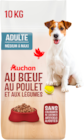 CROQUETTES POUR  CHIEN MEDIUM MAXI AU BOEUF, POULET ET LÉGUMES AUCHAN - AUCHAN dans le catalogue Auchan Hypermarché