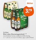 Bier oder Biermixgetränk Angebote von Licher bei tegut Eschwege für 3,79 €