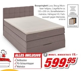 Möbel AS Aalen - Boxspringbett Luca Angebot im Prospekt Boxspringbett Luca bei Möbel AS im Aalen Prospekt für 599,95 €