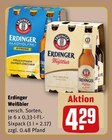 Weißbier im Angebot bei REWE in Großostheim Weißbier Angebote von Erdinger bei REWE Großostheim für 4,29 €