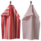 Geschirrtuch verschiedene Muster rot/weiß im IKEA Prospekt Geschirrtuch verschiedene Muster rot/weiß von VINTERFINT im aktuellen IKEA Prospekt für 6,99 €