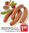 Aktuelle Bratwurst Angebote bei E center in Darmstadt Aktuelles Bauernbratwurst Angebot bei E center in Darmstadt ab 1,69 €