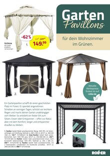 Zelt im aktuellen ROLLER Prospekt (Wiesbaden) Zelt im ROLLER Prospekt "GARTENLIEBE" mit 32 Seiten (Wiesbaden)