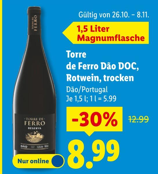 Torre de Ferro Dão DOC, Rotwein, trocken