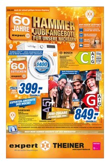 expert Theiner Prospekt für Ortenburg mit 8 Seiten expert Theiner Prospekt für Ortenburg: HAMMER JUBI-ANGEBOTE FÜR UNSERE NACHBARN, 8 Seiten, 18.01.2022 - 25.01.2022