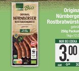 Original Nürnberger Rostbratwürste Angebote von Edeka Bio bei EDEKA Ingolstadt für 3,00 €