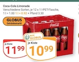 Limonade im Angebot bei GLOBUS in Rehlingen-Siersburg Limonade Angebote von Coca-Cola bei GLOBUS Rehlingen-Siersburg für 10,99 €