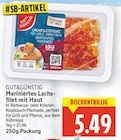 Mariniertes Lachsfilet mit Haut von Gut&Günstig für 5,49 € bei E center im Angebot Mariniertes Lachsfilet mit Haut von Gut&Günstig im aktuellen E center Prospekt