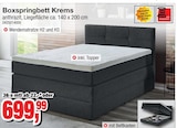 Aktuelle Bett Angebote bei Die Möbelfundgrube in Trier Aktuelles Boxspringbett Krems Angebot bei Die Möbelfundgrube in Trier ab 699,99 €