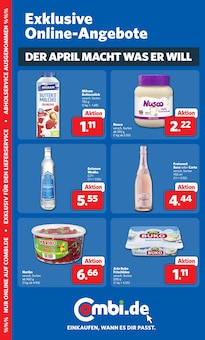 Wodka im combi Prospekt "Markt - Angebote" mit 33 Seiten (Bremen)