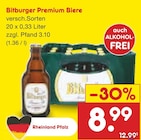 Premium Biere im Angebot bei Netto Marken-Discount in Aldenhoven Premium Biere Angebote von Bitburger bei Netto Marken-Discount Aldenhoven für 8,99 €
