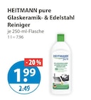 pure Glaskeramik- & Edelstahl Reiniger von HEITMANN im aktuellen V-Markt Prospekt für 1,99 €